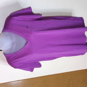 Women's Nike Purple, Dri-fit, regular fit, Workout Shirt. XL